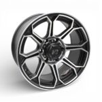17" Gr-x170 6/139 Matt Black & Silver Alloy Wheels