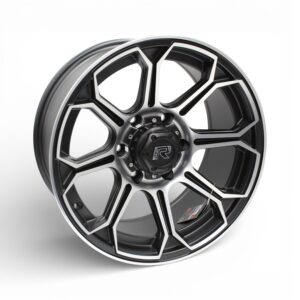 17" Gr-x170 6/139 Matt Black & Silver Alloy Wheels