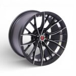 15" Carlin Gr152 4/100 & 4/108 Matt Black Silver Undercut Alloy Wheels