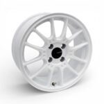15" M7758 4/100 White Alloy Wheels