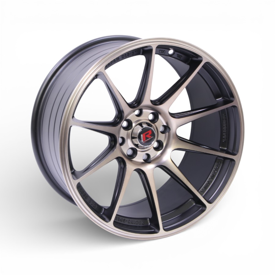 NS024 17 17" NS024 4/100 & 4/114 Matt Bronze Alloy Wheels - Image 1