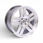 17" M8617 4/100 Silver Alloy Wheels
