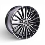 18" Zm18 5/112 Black Machine Face Alloy Wheels