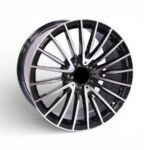 19" F9337 5/112 Black Machine Face Alloy Wheels