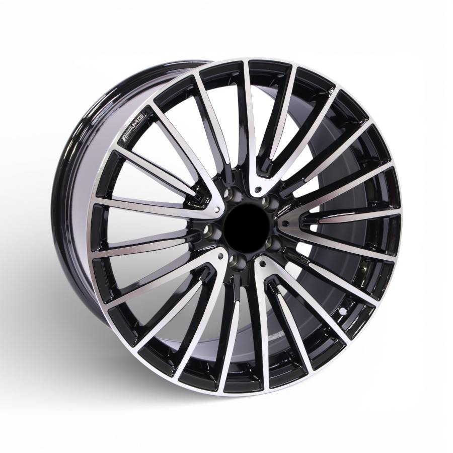 F9337 19" F9337 5/112 Black Machine Face Alloy Wheels - Image 1