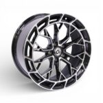 19" Gt-440 5/112 Black Machine Face Alloy Wheels