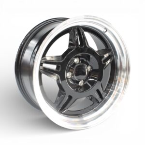 17" Campina 4/100 Gloss Black Polished Lip Alloy Wheels