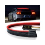 Universal 50″ LED Spoiler Light Strip – Carbon Fiber Look Sequential Third Brake Light