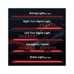 Universal 50″ LED Spoiler Light Strip – Carbon Fiber Look Sequential Third Brake Light - Image 2