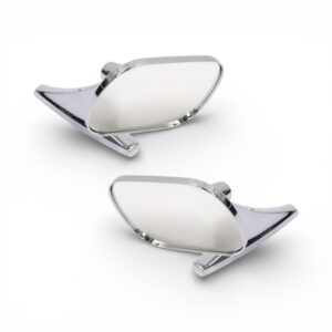 Classic Chrome Steel Side Mirror - Type-414 (Pair)