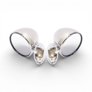 Classic Chrome Domed 3.8" Side Mirrors - Type-420 (Pair)