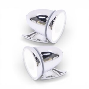 Classic Chrome Bullet 4" Round Mirrors - Type-421 (pair)