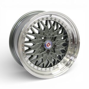 17" TWC410 5/100 Gunmetal Machine Lip Alloy Wheels