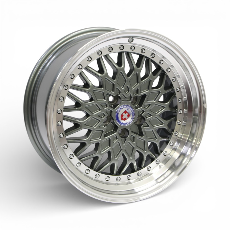 TWC410 17" TWC410 5/100 Gunmetal Machine Lip Alloy Wheels - Image 1