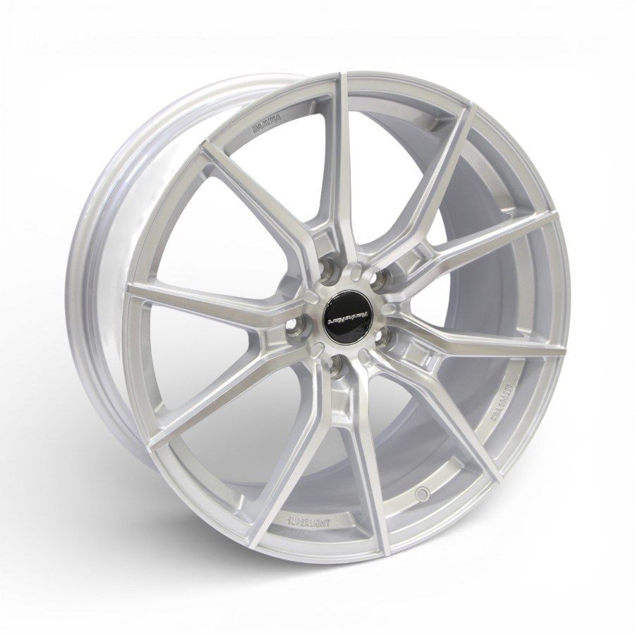 GREIL 19 19" Racing Hart Griel 5/112 Silver Machine Lip Alloy Wheels - Image 1