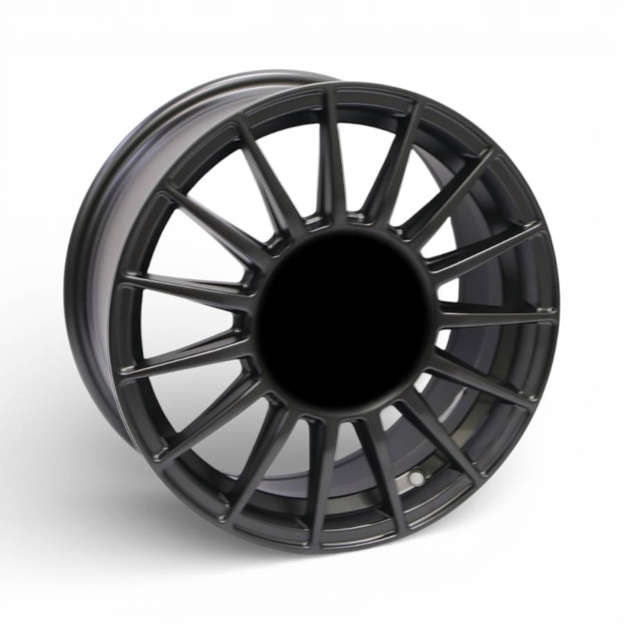 GRX1515 15" GRX1515 4/100 & 4/108 Matt Black Alloy Wheels - Image 1