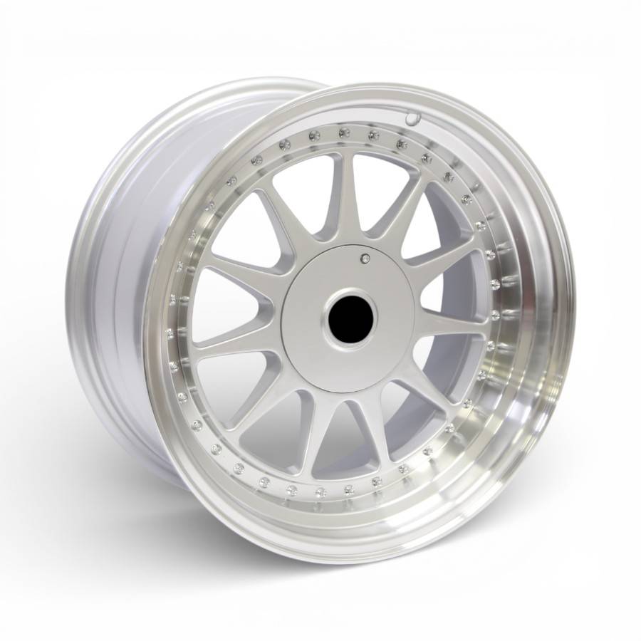 OY10BBS10 17" NDT-BBS 4/100 & 4/114 Silver Machine Lip Alloy Wheels - Image 1