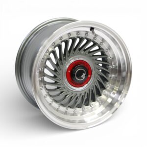 15" M8632 4/100 & 4/108 Machine Silver Alloy Wheels