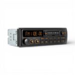 Retro European Style Single-DIN Car Radio Stereo with Bluetooth, USB/SD/AUX & FM/AM for Classic Vehicles