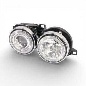 Replacement Chrome Headlight Set for Bmw E30 (E-Mark) - (left & right set)
