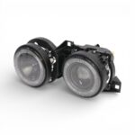 Replacement Smoked Black Headlight Set for Bmw E30 (E-Mark) - (left & right set)