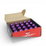 Anodized Purple Wheel Nut Set - 12x1.5 (20pieces) - Image 2