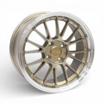 15" RGW1365 4/100 Bronze With Silver Dish Alloy Wheels