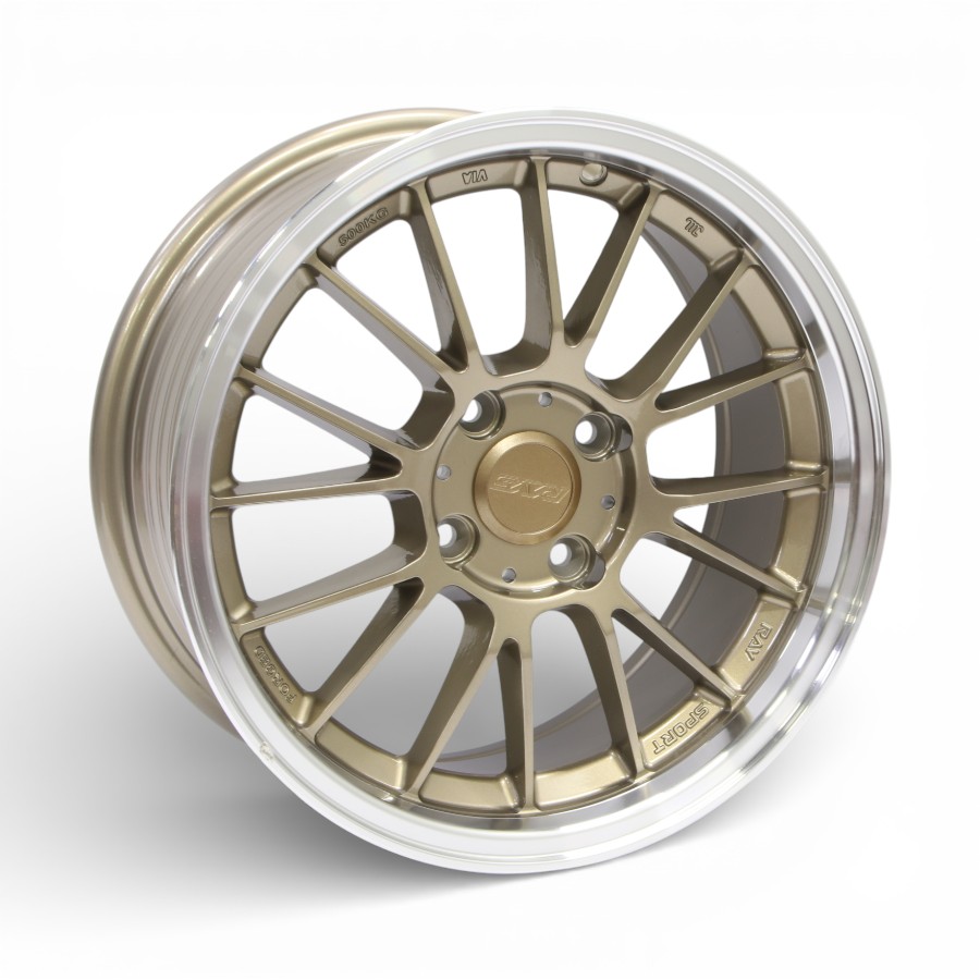 RGW1365 15" RGW1365 4/100 Bronze With Silver Dish Alloy Wheels - Image 1