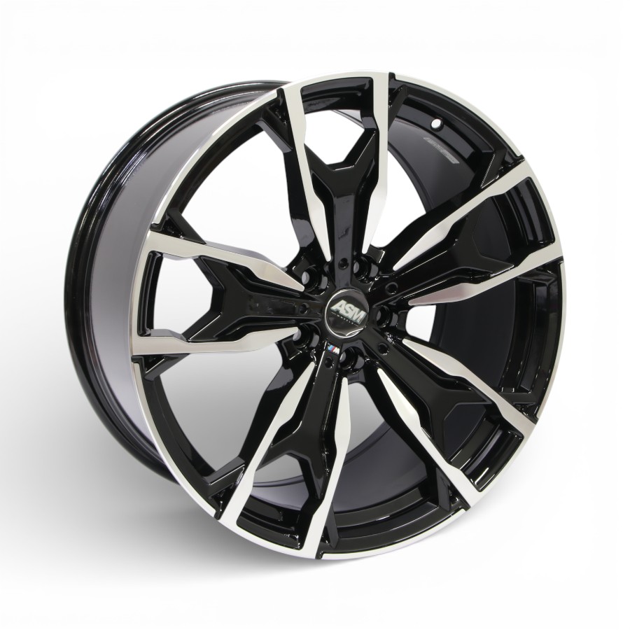 GT290 20 20" GT290 5/112 Black Machine Face Alloy Wheels - Image 1