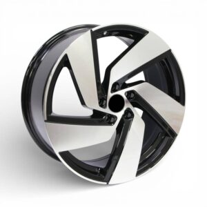 19" QS-5773 5/112 Black Machine Face Alloy Wheels