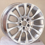 19" 5/120 8.5j & 8j Satin Silver Narrow & Wide Alloy Wheels (set of 4)