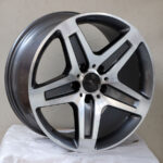 19" 5/112 9.5j Gunmetal & Machine Silver Alloy Wheel (single)
