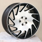 18" 5/100 8j Black Machine Face Alloy Wheel (single)