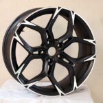 19" 5/112 8.5j Black Machine Face Alloy Wheel (Single)