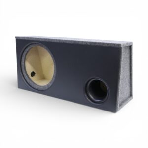 12" Vinyl Front Subwoofer Enclosure with Flared Port - Black