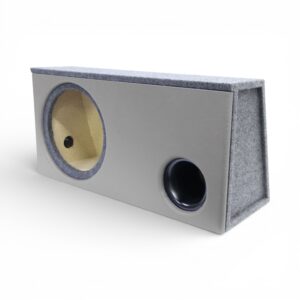 12" Vinyl Front Subwoofer Enclosure with Flared Port - Grey