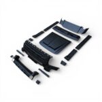 Jetour T2 City Hunter Body Kit With Grille, Bonnet Guard, Door Cladding & 3-Pod Roof LED Lights