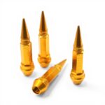 Decorative Long Spike Valve Caps (Gold Design)