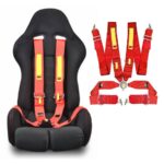 4-Point Quick Release Racing Seatbelt Harness (Red)