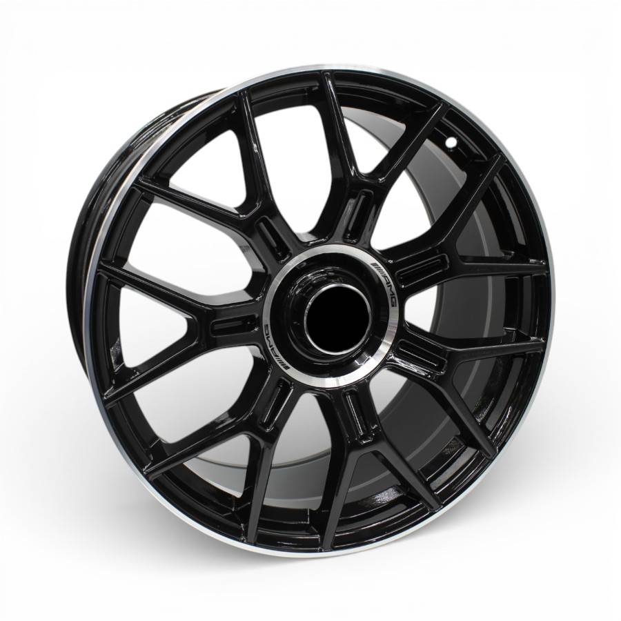 X191142 19" X1142 5/112 Gloss Black Machine Lip Alloy Wheels - Image 1