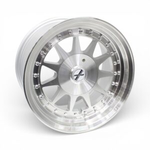 17" ZAR-FY25 4/100 & 4/114 Polished Silver With Rivets Alloy Wheels