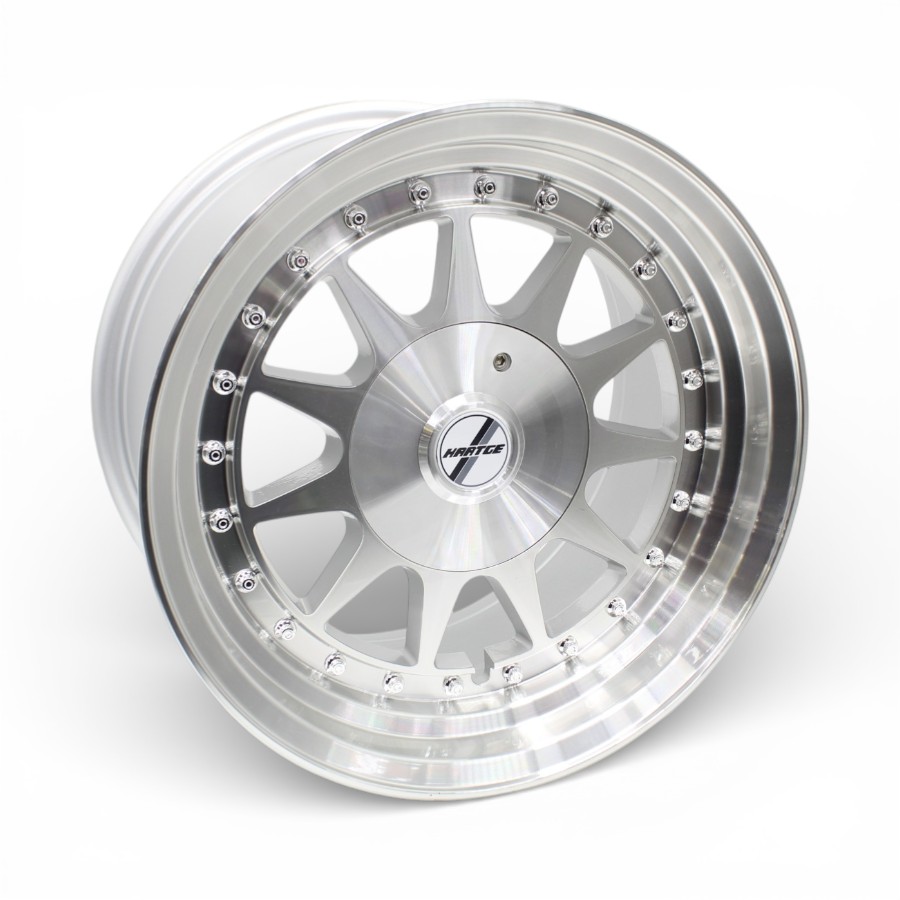 ZAR FY25 23 15 17" ZAR-FY25 4/100 & 4/114 Polished Silver With Rivets Alloy Wheels - Image 1
