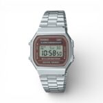 Casio A168WA-5AYDF Vintage Digital Stainless Steel Watch