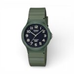 Casio MQ-24UC-3BDF Analog Watch – Olive Green Resin Strap & Case