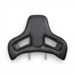 Racing Seat Design Headrest - Black and Fibretec Design (pair)