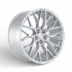 19" A-Line Spy 5/112 Arctic Silver Machine Face Flow Form Alloy Wheels