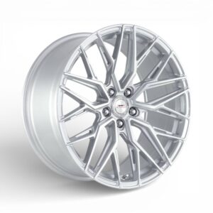 19" A-Line Spy 5/112 Arctic Silver Machine Face Flow Form Alloy Wheels
