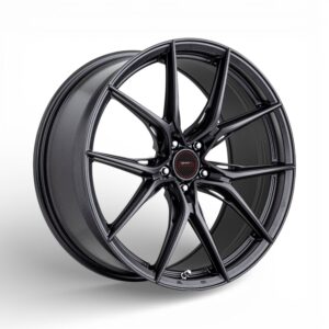 19" A-Line Atomic 5/114 Graphite Flow Form Alloy Wheels