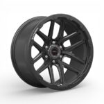 17" A-Line Bounty 6/139 Satin Black Black Rivets Alloy Wheels