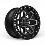 17" A-Line Quake 5/127 Satin Black Tint Flow Form Alloy Wheels